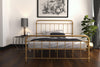 WALLACE METAL BED UK KING GOLD - Gold - N/A