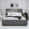 COSMOLIVING MERCER BED KING UK GREY LINEN (BOX 1/2) - Grey Linen - N/A