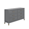 COSMOLIVING WESTERLEIGH 6D DRESSER GRAPHITE GREY (BOX 1/2) - Graphite Grey - N/A