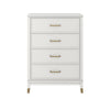 COSMOLIVING WESTERLEIGH 4 DRAWER DRESSER WHITE - White - N/A