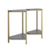 COSMOLIVING SCARLETT END TABLE SET GRAPHITE GREY - Graphite Grey - N/A