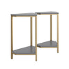 COSMOLIVING SCARLETT END TABLE SET GRAPHITE GREY - Graphite Grey - N/A