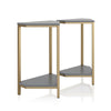 COSMOLIVING SCARLETT END TABLE SET GRAPHITE GREY - Graphite Grey - N/A