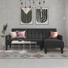HAVEN SOFA BED BLACK FAUX LEATHER - Black Faux Leather - N/A