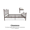 BOMBAY METAL BED BRONZE DOUBLE UK - Bronze - N/A