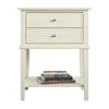 FRANKLIN ACCENT TABLE WITH 2 DRAWERS WHITE - White - N/A