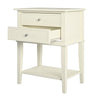 FRANKLIN ACCENT TABLE WITH 2 DRAWERS WHITE - White - N/A