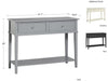 FRANKLIN CONSOLE TABLE  GREY - Gray - N/A