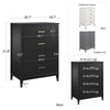 COSMOLIVING WESTERLEIGH 4 DRAWER DRESSER WHITE - White - N/A