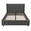 COSMOLIVING MERCER BED KING UK GREY LINEN (BOX 1/2) - Grey Linen - N/A