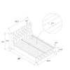 COSMOLIVING MERCER BED KING UK GREY LINEN (BOX 1/2) - Grey Linen - N/A