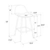 QUEER EYE CALVIN COUNTER STOOL PU BLACK - N/A - N/A