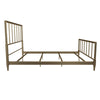 COSMOLIVING BLAIR BRASS METAL BED DOUBLE UK GOLD - Gold - N/A