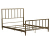 COSMOLIVING BLAIR BRASS METAL BED DOUBLE UK GOLD - Gold - N/A