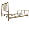 COSMOLIVING BLAIR BRASS METAL BED DOUBLE UK GOLD - Gold - N/A