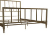 COSMOLIVING BLAIR BRASS METAL BED DOUBLE UK GOLD - Gold - N/A