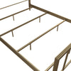 COSMOLIVING BLAIR BRASS METAL BED DOUBLE UK GOLD - Gold - N/A