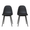 QUEER EYE CALVIN CHAIR PU BLACK 2PK - Black - N/A