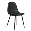 QUEER EYE CALVIN CHAIR PU BLACK 2PK - Black - N/A