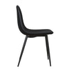 QUEER EYE CALVIN CHAIR PU BLACK 2PK - Black - N/A