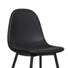 QUEER EYE CALVIN CHAIR PU BLACK 2PK - Black - N/A