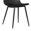QUEER EYE CALVIN CHAIR PU BLACK 2PK - Black - N/A
