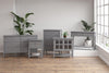 FRANKLIN ACCENT TABLE WITH 2 DRAWERS GREY - Gray - N/A