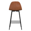 QUEER EYE CALVIN COUNTER STOOL PU CAMEL - Camel - N/A