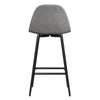 QUEER EYE CALVIN COUNTER STOOL GREY VELVET - Gray - N/A