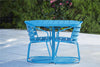 COSCO OUTDOOR LIVING 3 PIECE METRO RETRO INTELLIFIT NESTING BISTRO SET, TEAL - Turquoise - N/A