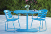 COSCO OUTDOOR LIVING 3 PIECE METRO RETRO INTELLIFIT NESTING BISTRO SET, TEAL - Turquoise - N/A