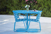 COSCO OUTDOOR LIVING 3 PIECE METRO RETRO INTELLIFIT NESTING BISTRO SET, TEAL - Turquoise - N/A