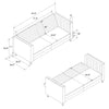 COSMOLIVING ARABELLE FUTON GREY (BOX 1/2) - Light Gray - N/A