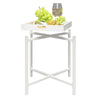 COSMOLIVING COCO SIDE TRAY TABLE WHITE - White - N/A