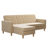 COSMOLIVING LIBERTY SECTIONAL FUTON IVORY (BOX 1/2) - Ivory - N/A