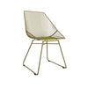 COSMOLIVING ELLIS ACCENT/DINING CHAIR GOLD METAL - Gold - N/A