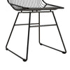CL Astrid Wire Metal Dining Chair Black - Black - N/A