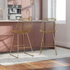 CL Astrid Wire Metal Counter Stool Gold - Gold - N/A