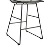 CL Astrid Wire Metal Counter Stool Black - N/A - N/A