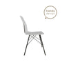 COSMOLIVING RILEY MOLDED DINING CHAIR GREY - Gray - N/A