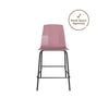 COSMOLIVING RILEY MOLDED COUNTER STOOL PINK - Pink - N/A
