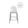 COSMOLIVING RILEY MOLDED COUNTER STOOL GREY - Gray - N/A