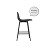 QUEER EYE CALVIN COUNTER STOOL PU BLACK - N/A - N/A