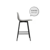 QUEER EYE CALVIN COUNTER STOOL GREY VELVET - Gray - N/A