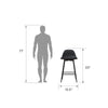 QUEER EYE CALVIN COUNTER STOOL PU BLACK - N/A - N/A