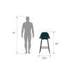 CALVIN COUNTER STOOL VELVET GREEN - Green - N/A