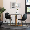 QUEER EYE CALVIN CHAIR PU BLACK 2PK - Black - N/A