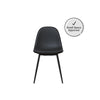 QUEER EYE CALVIN CHAIR PU BLACK 2PK - Black - N/A