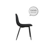 QUEER EYE CALVIN CHAIR PU BLACK 2PK - Black - N/A