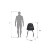 QUEER EYE CALVIN CHAIR PU BLACK 2PK - Black - N/A